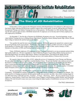 The Story of JOI Rehabilitation