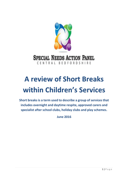 A Review of Short Breaks Within Children's Services