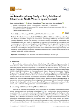 An Interdisciplinary Study of Early Mediaeval Churches in North-Western Spain (Galicia)