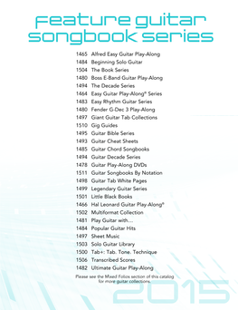Feature Guitar Songbook Series