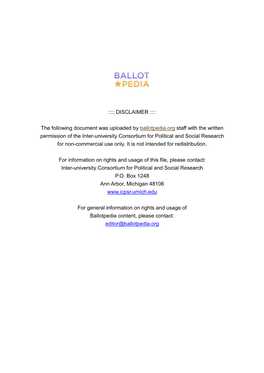 Indiana Referenda and Primary Election Materials