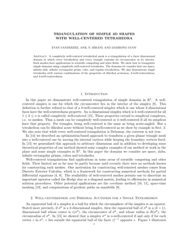 Triangulation of Simple 3D Shapes with Well-Centered Tetrahedra