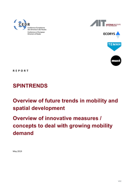 Overview of Future Trends in Mobility and Spatial Development And