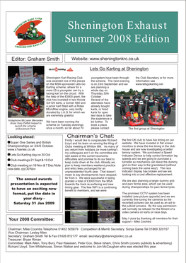 Shenington Exhaust Summer 2008 Edition