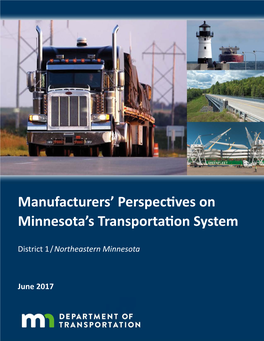 District 1 / Northeastern Minnesota 1 Industry Clusters