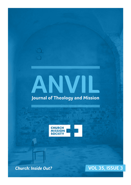 Vol 35, Issue 3 Welcome to This Edition of Anvil