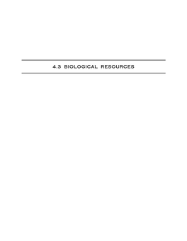 4.3 Biological Resources