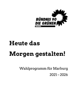 Wahlprogramm Für Marburg 2021 – 2026