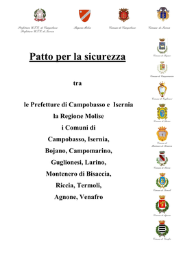 Testo Del Patto Per La Sicurezza