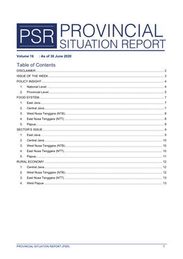 Table of Contents DISCLAIMER