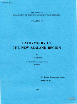 Bathymetry of the New Zealand Region