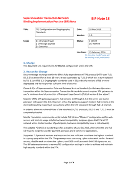 BIP Note 18 Binding Implementation Practice (BIP) Note