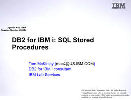 SQL Stored Procedures