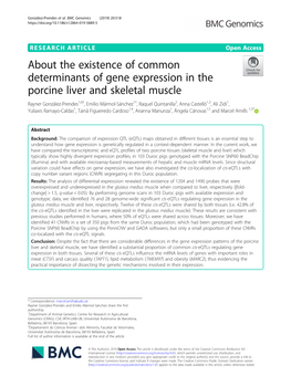 About the Existence of Common Determinants of Gene Expression In