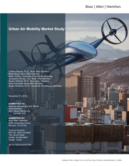NASA Urban Air Mobility Market Study