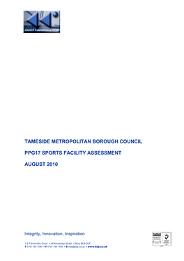 Ppg17 Sports Facility Assessment