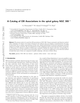 A Catalog of OB Associations in the Spiral Galaxy NGC 300 Presented in Sect