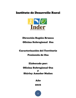 Instituto De Desarrollo Rural