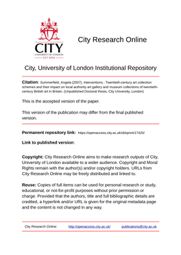 City Research Online