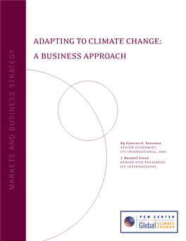 Adapting to Climate Change: a Business Approach
