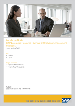 SAP Enterprise Resource Planning 6.0 Including Enhancement Package 7 Java and ABAP