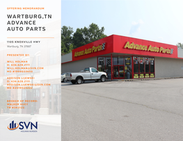 Wartburg,Tn Advance Auto Parts