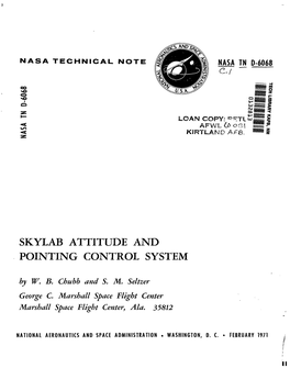 Skylab Attitude and Pointing Control System