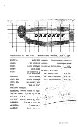 Dragnet 54-04-06 242 the Big Saw.Pdf