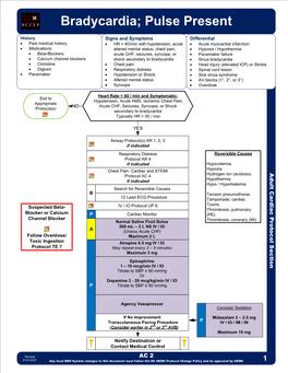 Bradycardia; Pulse Present