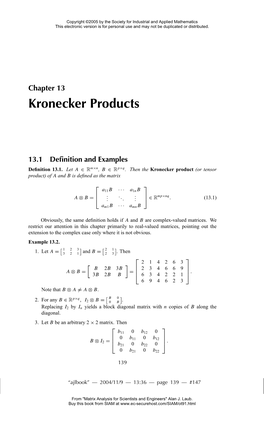 Kronecker Products