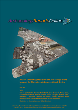 ARO30: Uncovering the History and Archaeology of the House of The