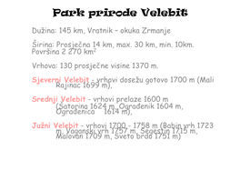 Park Prirode Velebit