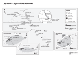 Capricornia Cays National Park Map