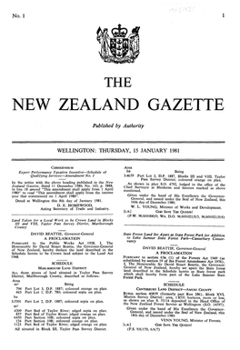 New Zealand Gazette