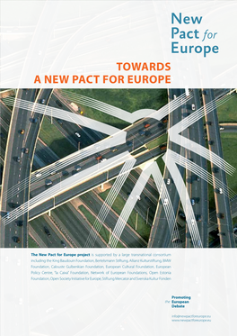 Towards a New Pact for Europe