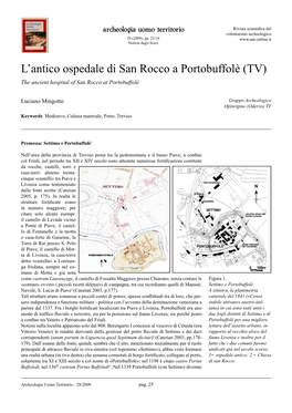 L'antico Ospedale Di San Rocco a Portobuffolè