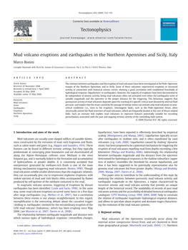 Mud Volcano Eruptions and Earthquakes in the Northern Apennines and Sicily, Italy