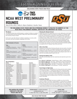 NCAA WEST PRELIMINARY ROUNDS May 24-26, 2012 | Mike A