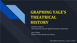 Graphing Yale's Theatrical History