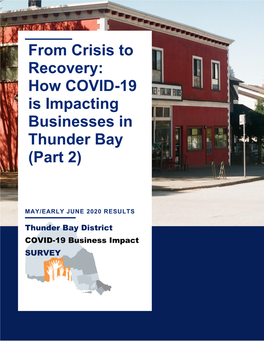 How COVID-19 Is Impacting Businesses in Thunder Bay (Part 2)