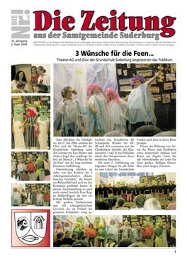 3 Wünsche Für Die Feen... Theater-AG Und Chor Der Grundschule Suderburg Begeisterten Das Publikum