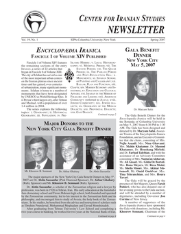 Newsletter Spring 2007 Final.Indd