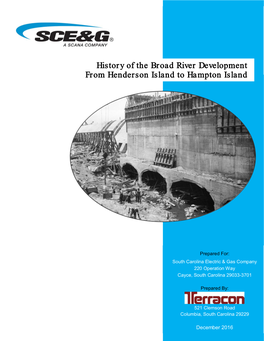 History of the Broad River Development from Henderson Island to Hampton Island