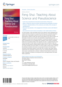 Feng Shui: Teaching About Science and Pseudoscience