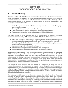 Watershed Technical Analysis