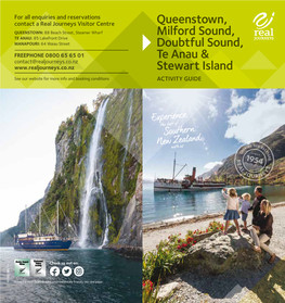Queenstown, Milford Sound, Doubtful Sound, Te Anau