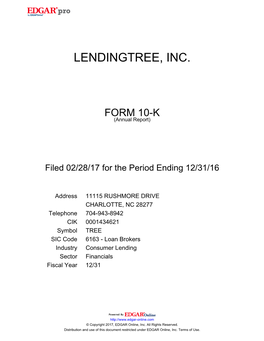 Lendingtree, Inc