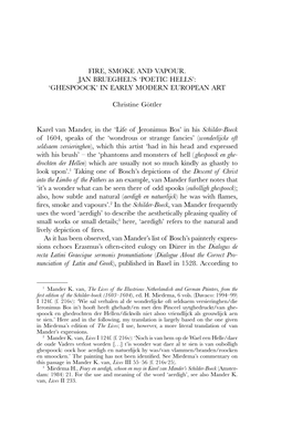 Fire, Smoke and Vapour. Jan Brueghel's 'Poetic Hells