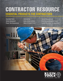 Essential Tools for Contractors