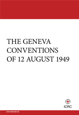 Geneva Conventions of 12 August 1949